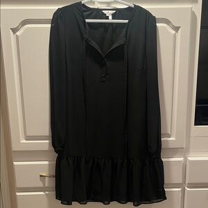 Draper James Black Long Sleeve Dress